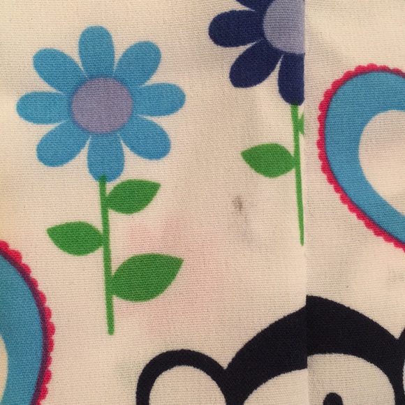 Happy Scrubs Monkeys Hearts Flowers Top Size Small - Picture 3 of 4